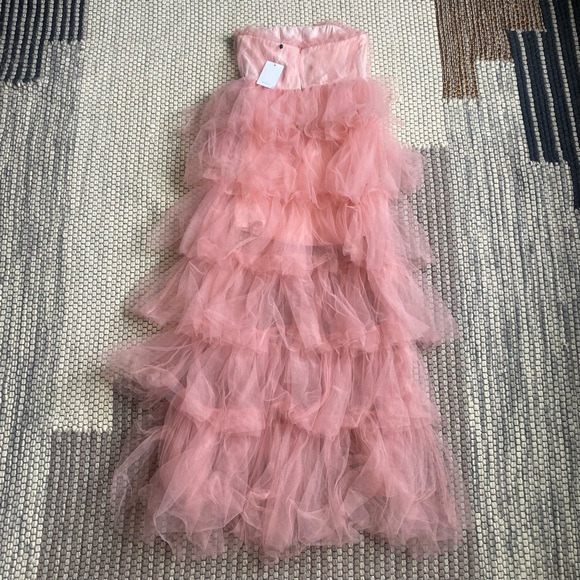 NWT Lovers and Friends Long Bobbit Gown in Blush Pink Size Small - Picture 7 of 12